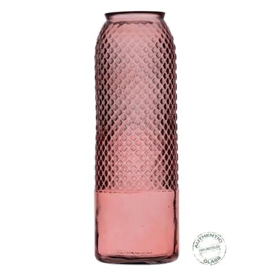 PINK RECYCLED GLASS VASE DECORATION CT608143