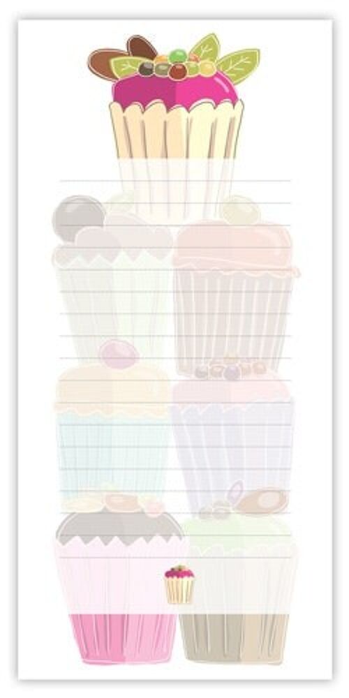 Mémo achat - Design: Cupcakes (SKU: 5745)