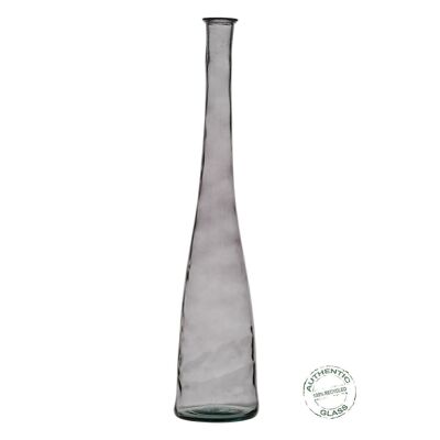 RECYCLED GLASS GRAY VASE DECORATION CT608148