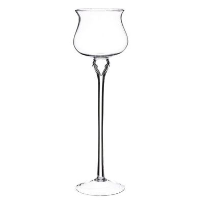 TRANSPARENT GLASS CANDLE CUP CT121348
