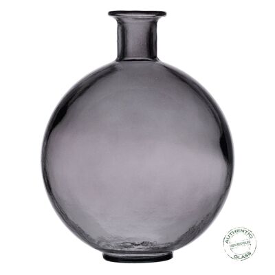 RECYCLED GLASS GRAY VASE DECORATION CT608157