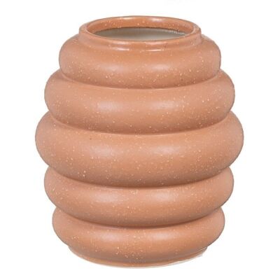 DECORAZIONE VASO CERAMICA ARANCIO CT604690