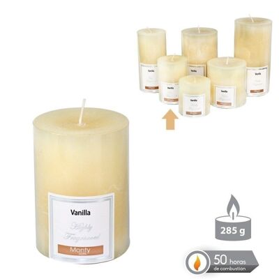 SCENTED CYLINDRICAL CANDLE CREAM CT131013