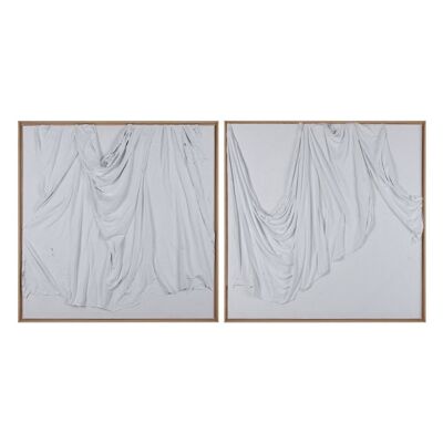 BLANC-NATUREL FEUILLE IMAGE TOILE 2/M CT607143