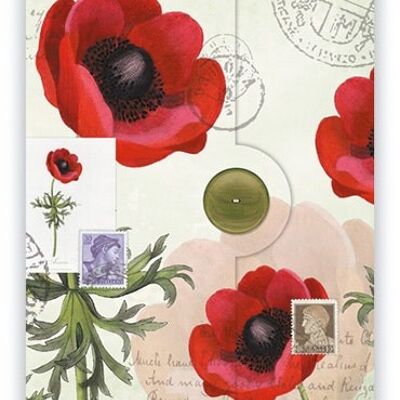 Bloc Notes DIN A5 - Design: Fleurs (SKU: 9065)