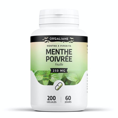 Menthe poivrée - 250 mg - 200 gélules