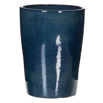 DECOR VASES CERAMIQUE BLEU S/2 CT603556 2