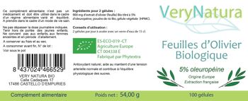 Feuilles d'Olivier Bio à 5% d'Oleuropéine 2