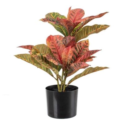 KÜNSTLICHE ROT-GRÜNE CROTON-PFLANZE CT602146