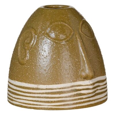 BROWN CERAMIC VASE DECORATION CT604718