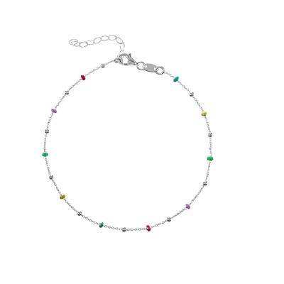 Bracelet en argent multicolore Soraya