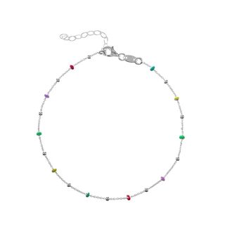 Bracelet en argent multicolore Soraya 1