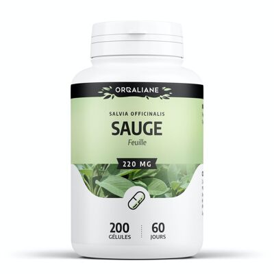 Sauge - 220 mg - 200 gélules