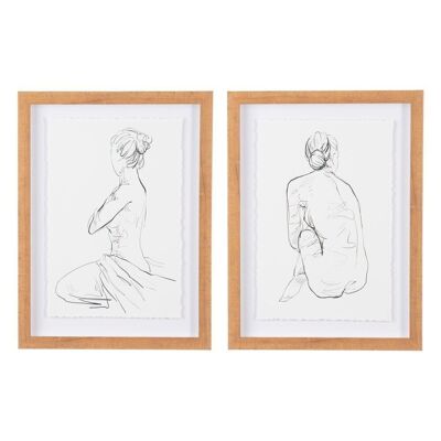 NUDE PRINT PICTURE 2/M PS/GLASS CT603653