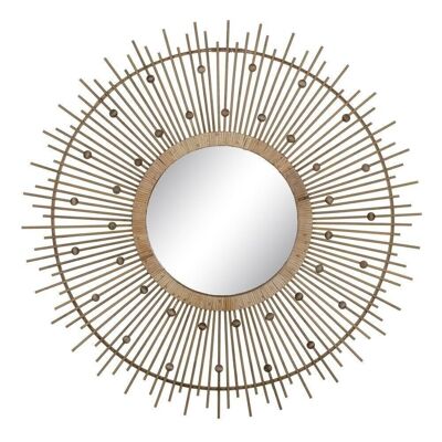 NATURAL BAMBOO DECORATION MIRROR CT607354