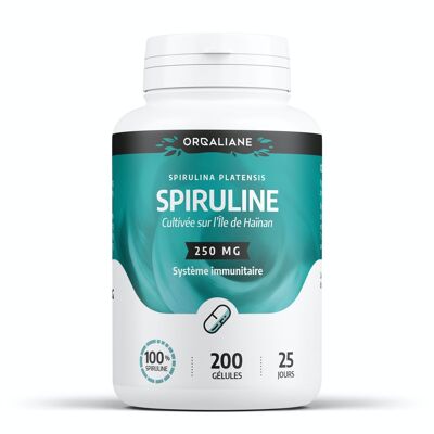 Espirulina - 250 mg - 200 cápsulas