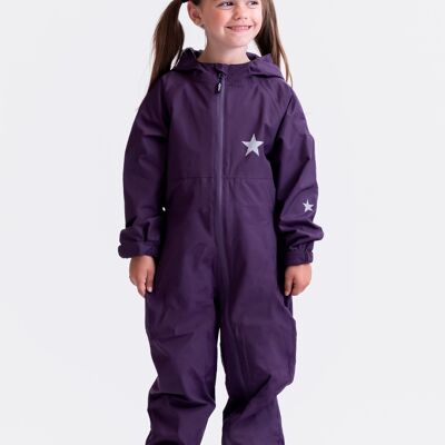 Rain suit for children - breathable & waterproof - berry