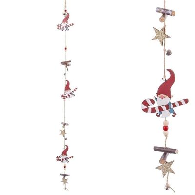 CHRISTMAS - WOODEN DWARF GARLAND CT720926