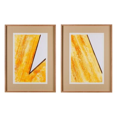 ABSTRACT PAINTING PICTURE 2/M WOOD CT608658