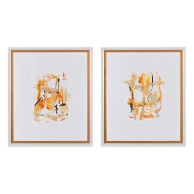 ABSTRACT PAINTING PICTURE 2/M WOOD CT608659