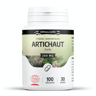 Alcachofa ecológica - 200 mg - 100 cápsulas