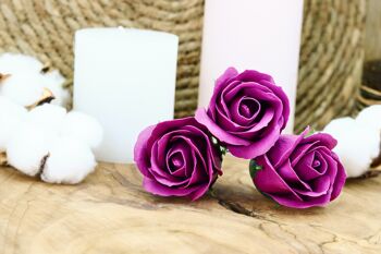 Fleur de savon – Rose petite violette 1