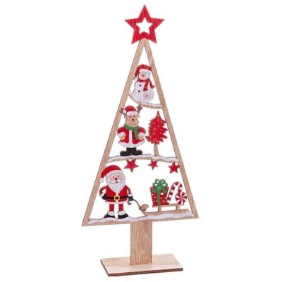 WEIHNACHTEN - BAUMSTOCK MIT HOLZFIGUR CT721331