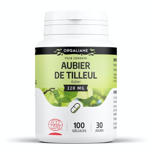 Aubier de Tilleul Bio - 220 mg - 100 gélules