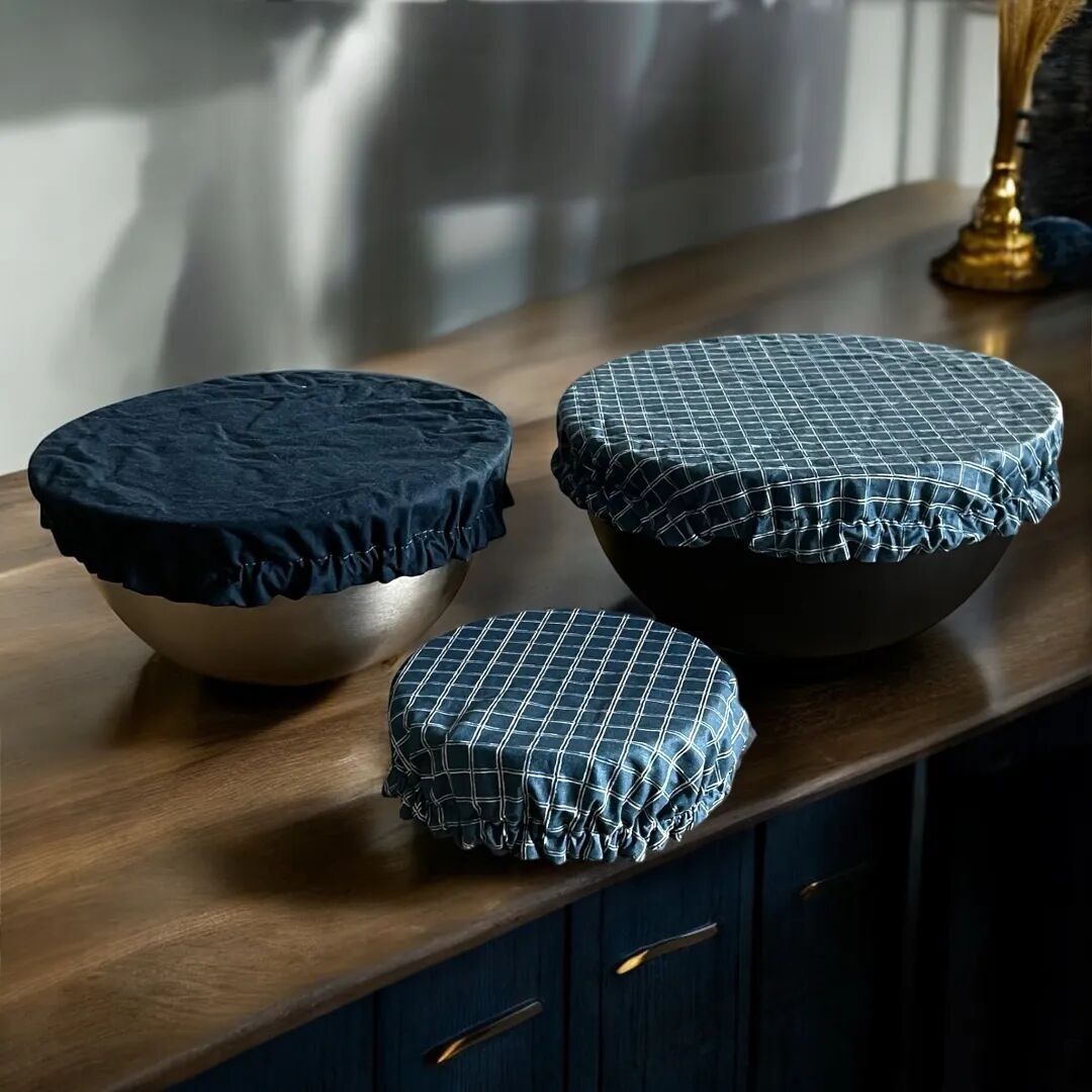 Juego de 3 Charlottes alimentarias recubiertas antimanchas - Patrón reversible