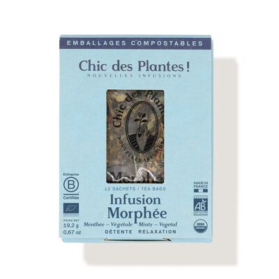 Morphée-Aufguss (Schachtel mit 12 Beuteln) – Entspannung – Limette, Minze