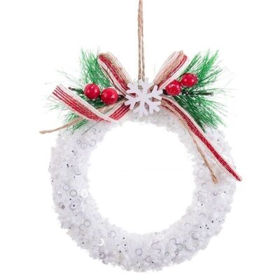 CHRISTMAS - CIRCLE PENDANT WITH POLYFOAM TIE CT720934