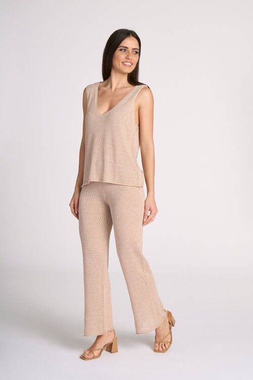 See through  knitted trousers - Valeria Pants