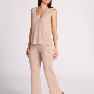 See through  knitted trousers - Valeria Pants