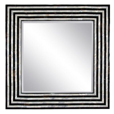 DÉCORATION CORNE MIROIR NOIR-BLANC CT604855