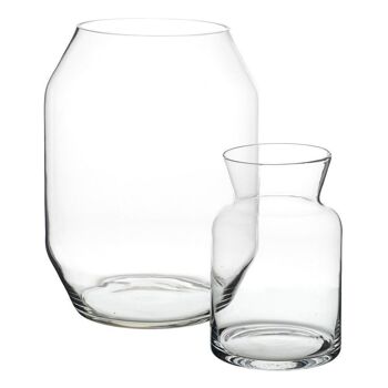 VASE DÉCORATION VERRE TRANSPARENT CT607420 2