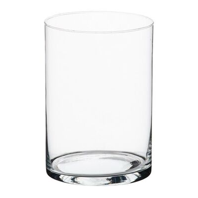 ZYLINDRISCHE VASE AUS TRANSPARENTEM GLAS CT606042