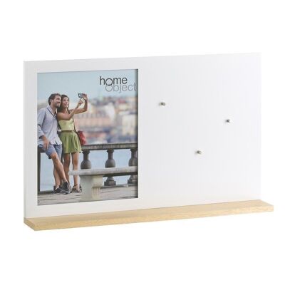 WALL MURAL WHITE WOODEN PHOTO HOLDER CT104617