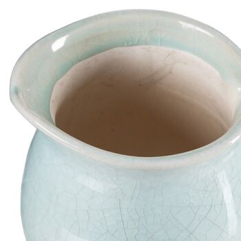 DÉCORATION VASE CÉRAMIQUE TURQUOISE CT604896 2