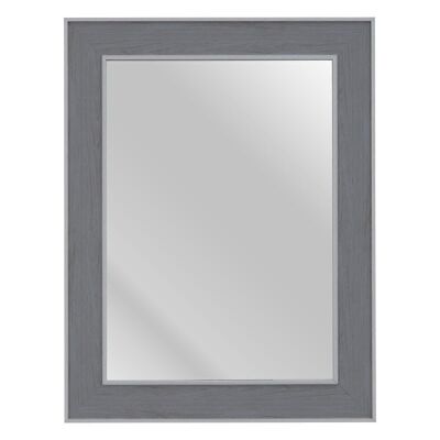 GREY-WHITE WOODEN DECORATION MIRROR CT608401