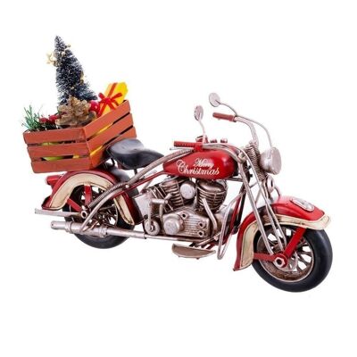 CHRISTMAS - METAL TREE MOTORCYCLE CT720564