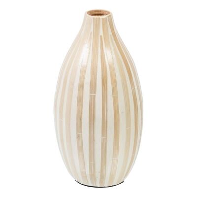 BEIGE BAMBUSVASE DEKORATION CT605651