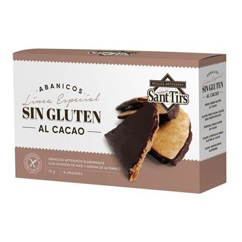 Éventails sans gluten au cacao