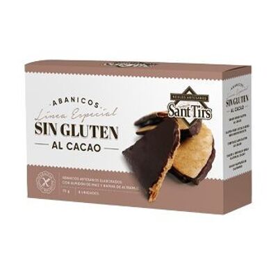 Gluten-free fans with cocoa