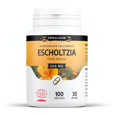Escholtzia Orgánica - 240 mg - 100 cápsulas