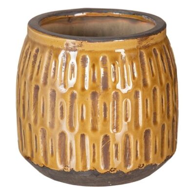 Deko-Keramik-Senf-Pflanzgefäß CT604253
