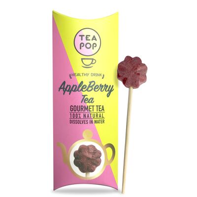AppleBerry Tea-On-A-Stick! 20 Tea-Pops Con Vassoio Espositivo
