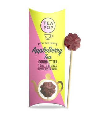 AppleBerry Tea-On-A-Stick ! 20 Tea-Pops Avec Présentoir 1