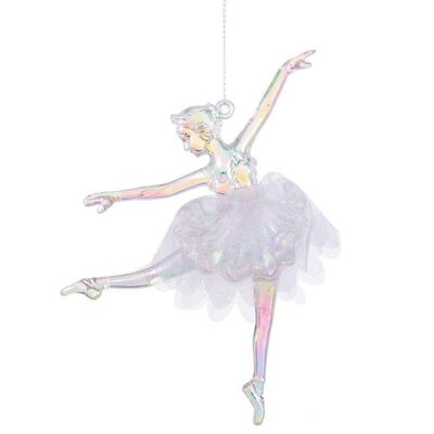 DÉCORATION DE NOËL PENDENTIF DANSEUSE EN PLASTIQUE CT721383