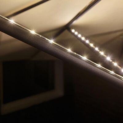 Solar light strip 180 LED white 3m