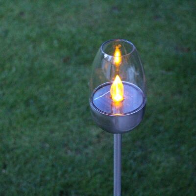 OLYMPE candle effect solar beacon to plant